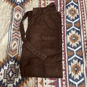 Brown cargo pants